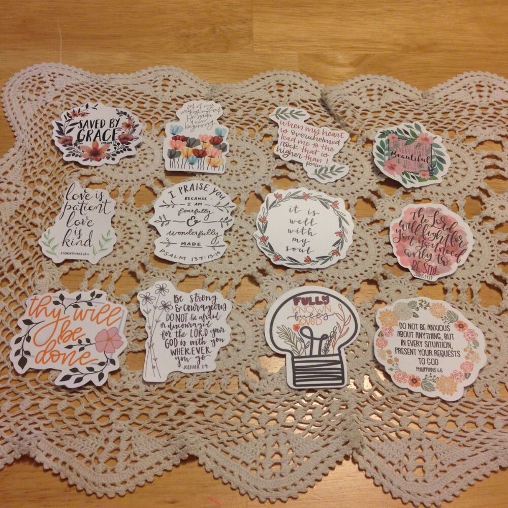 Stickers - Bible Quotes and Christian Inspiration Stickers Bundle